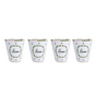 Set de 4 gobelets assortis "Bisous" – Opjet Paris