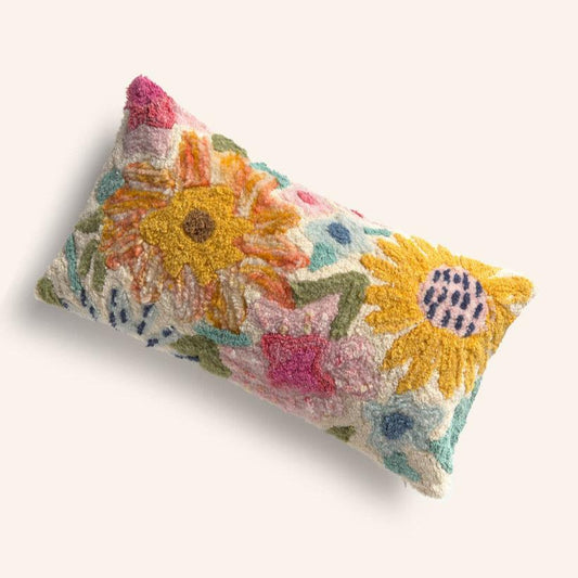 Coussin à fleurs - 30x60