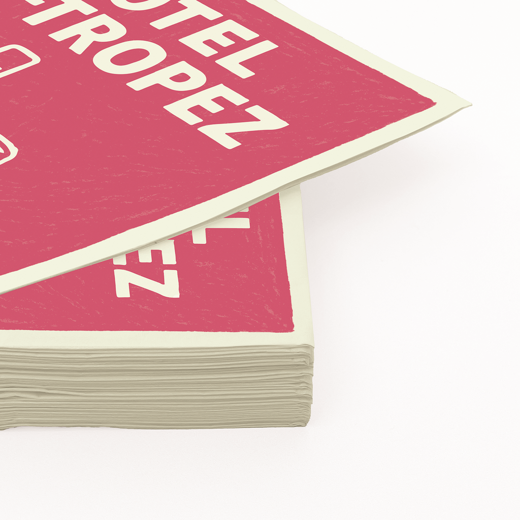 Serviettes en papier - HOTEL SAINT TROPEZ