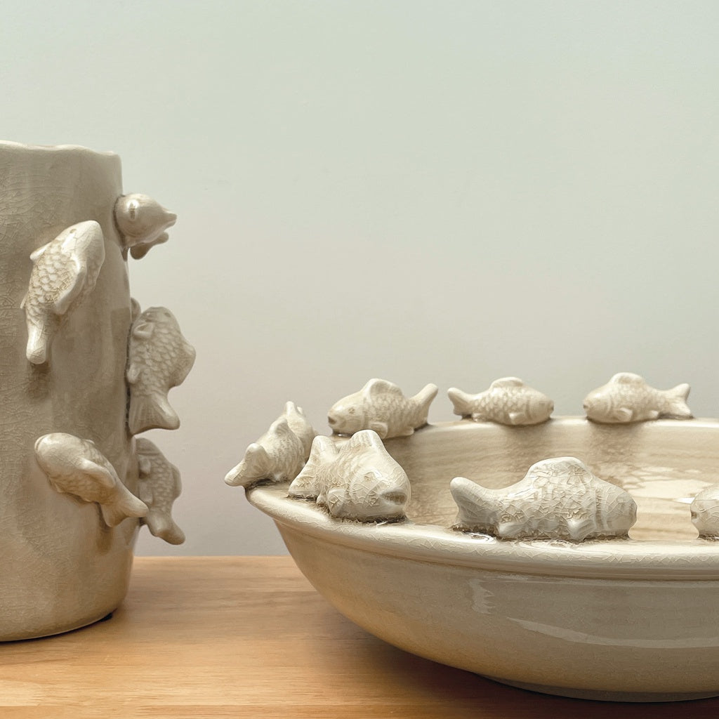 Centre de table POISSONS - sable