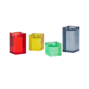 Set de 4 bougeoirs en cristal