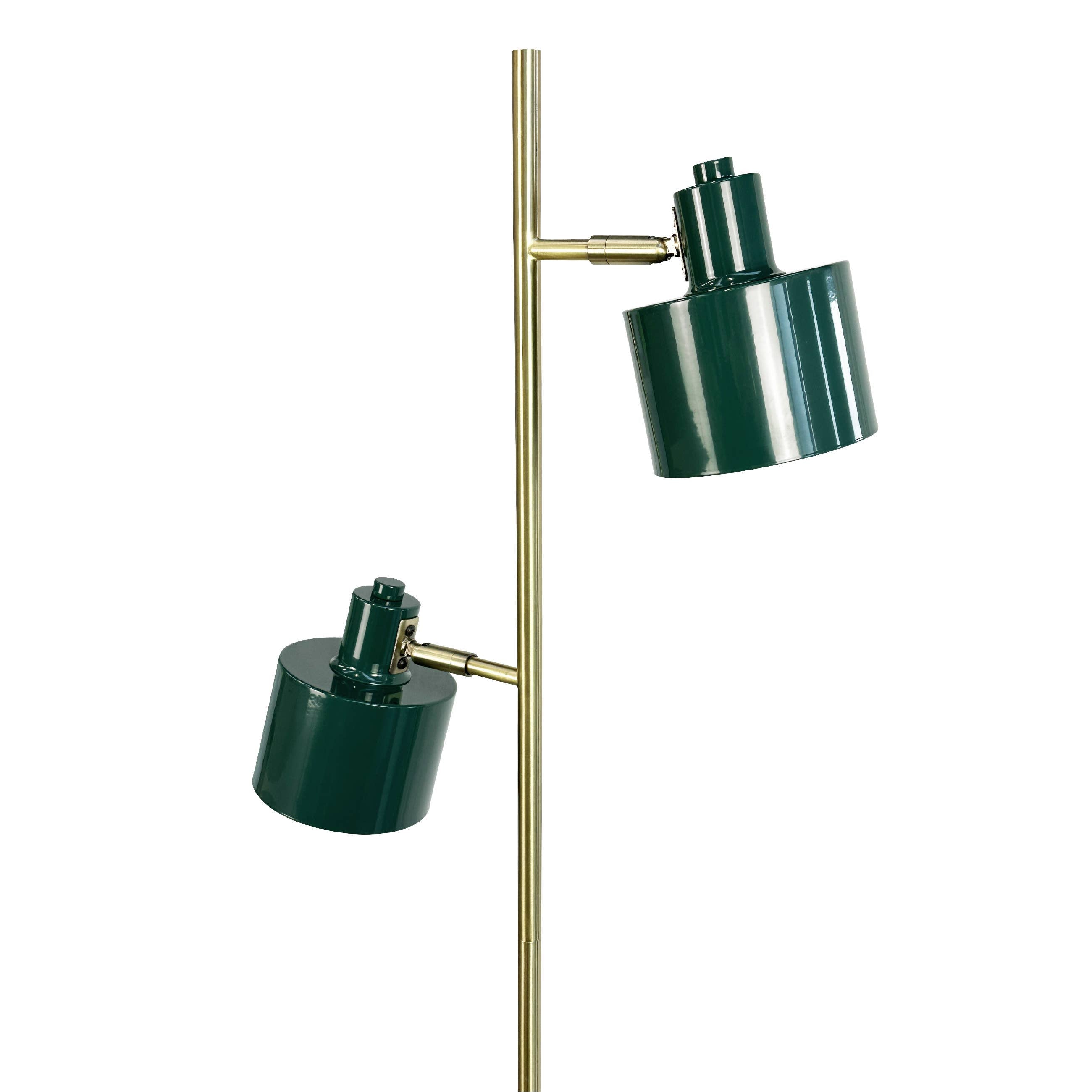 Lampadaire OCEAN - vert foncé & laiton