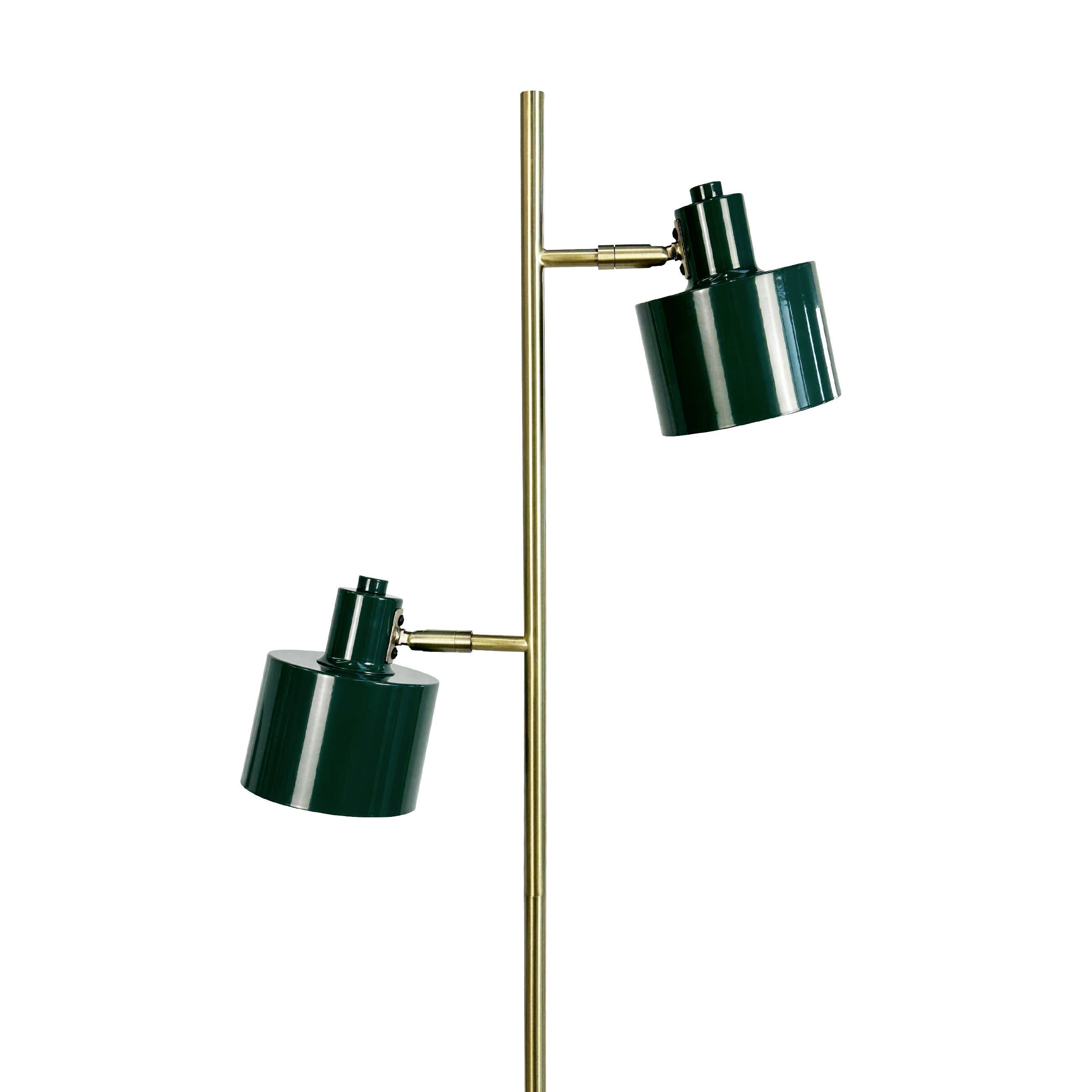 Lampadaire OCEAN - vert foncé & laiton