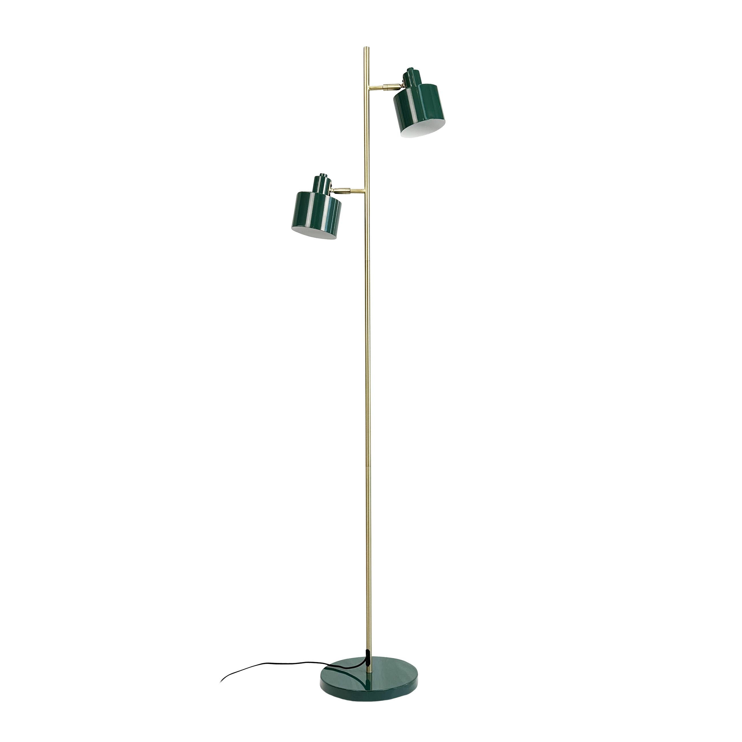 Lampadaire OCEAN - vert foncé & laiton