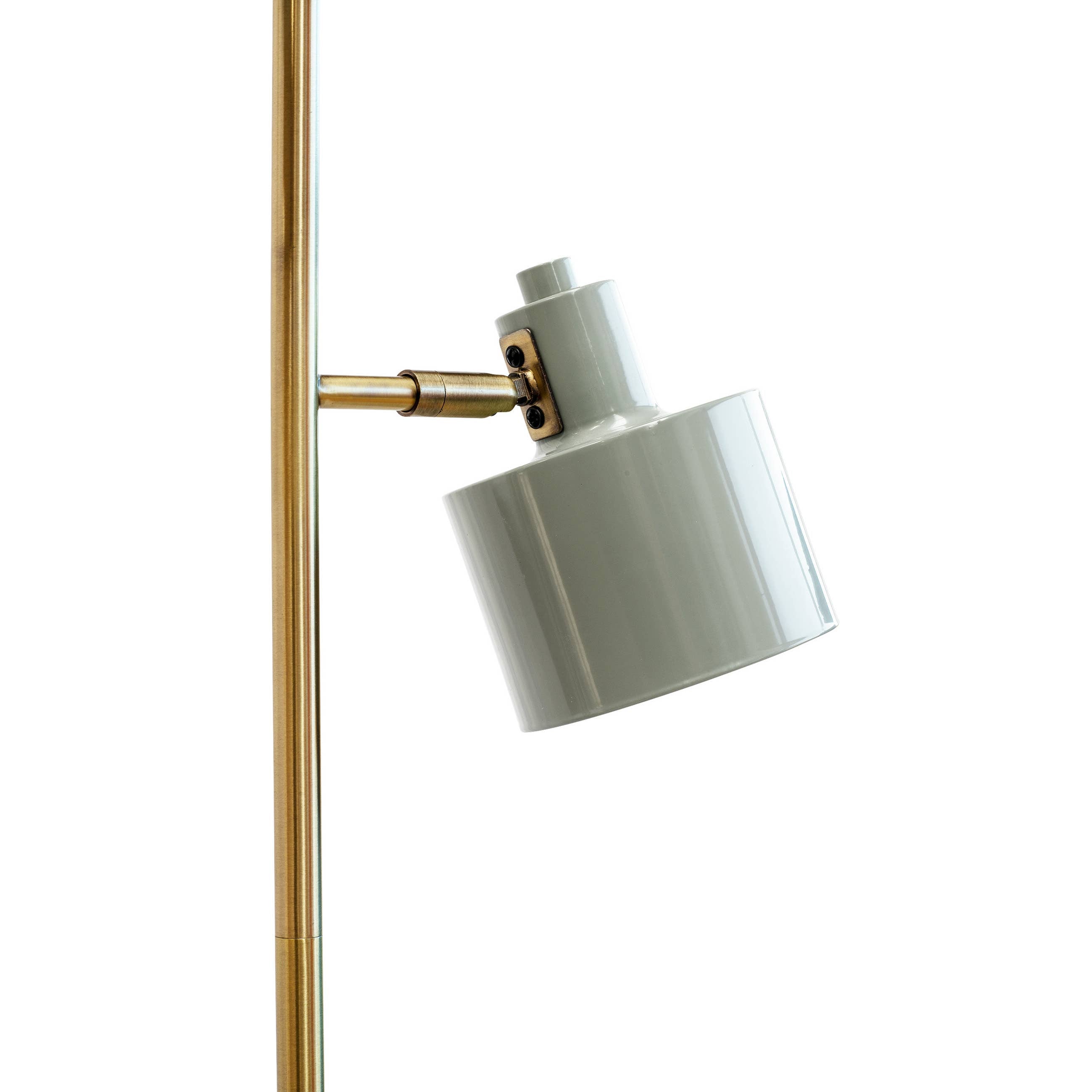 Lampadaire OCEAN - gris-vert & laiton