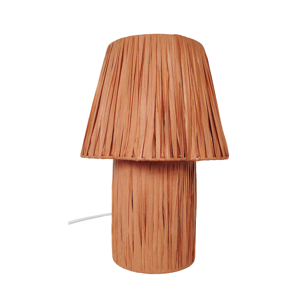 Lampe ARTHUR en raphia terracotta | OPJET PARIS