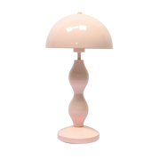 Lampe à poser NINI en métal rose avec pied ondulé de OPJET PARIS 