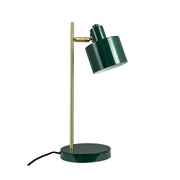 Lampe de bureau OCEAN - vert foncé & laiton