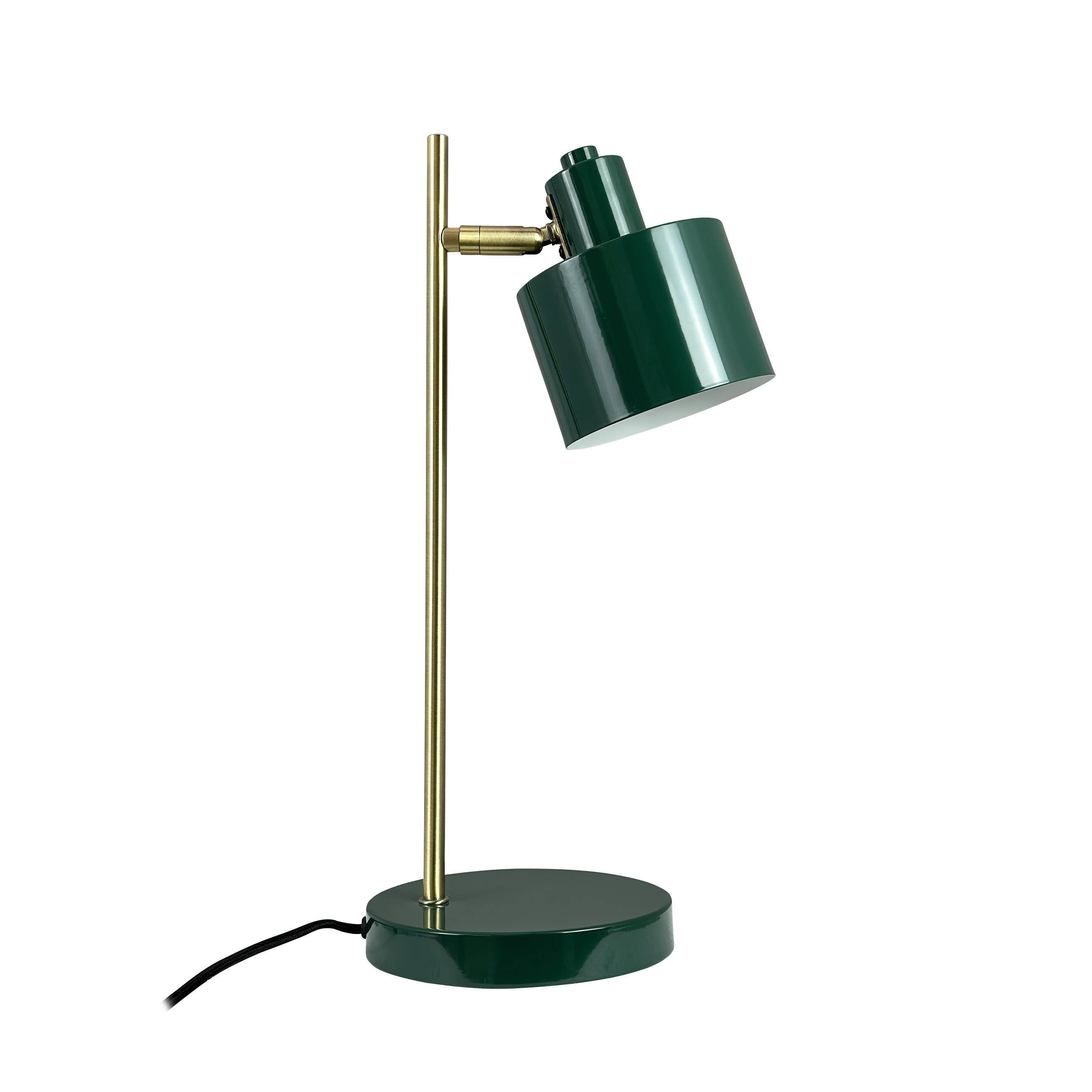 Lampe de bureau OCEAN - vert foncé & laiton
