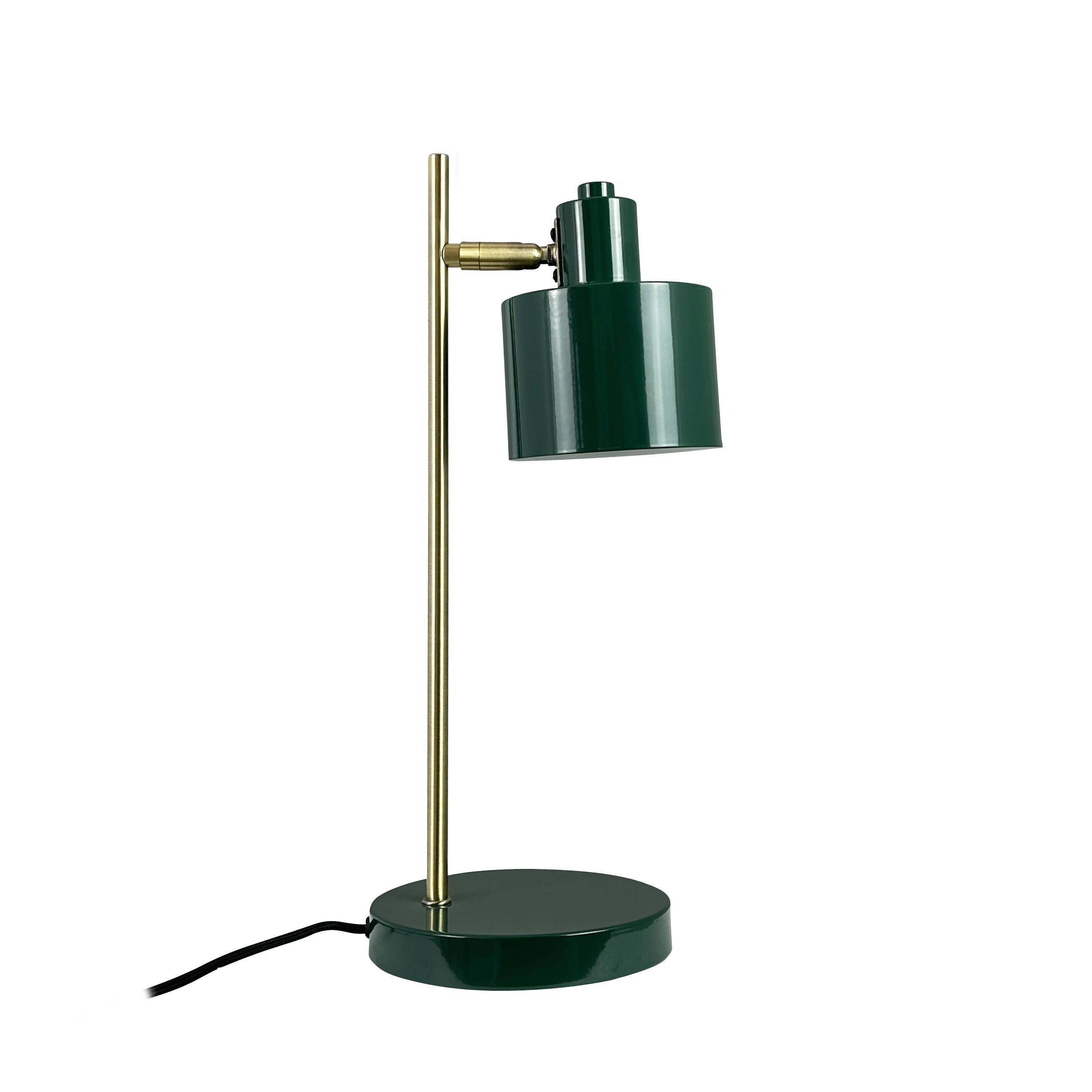 Lampe de bureau OCEAN - vert foncé & laiton