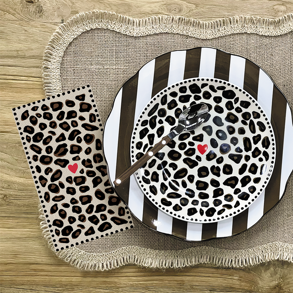 Assiettes à dessert LEOPARD