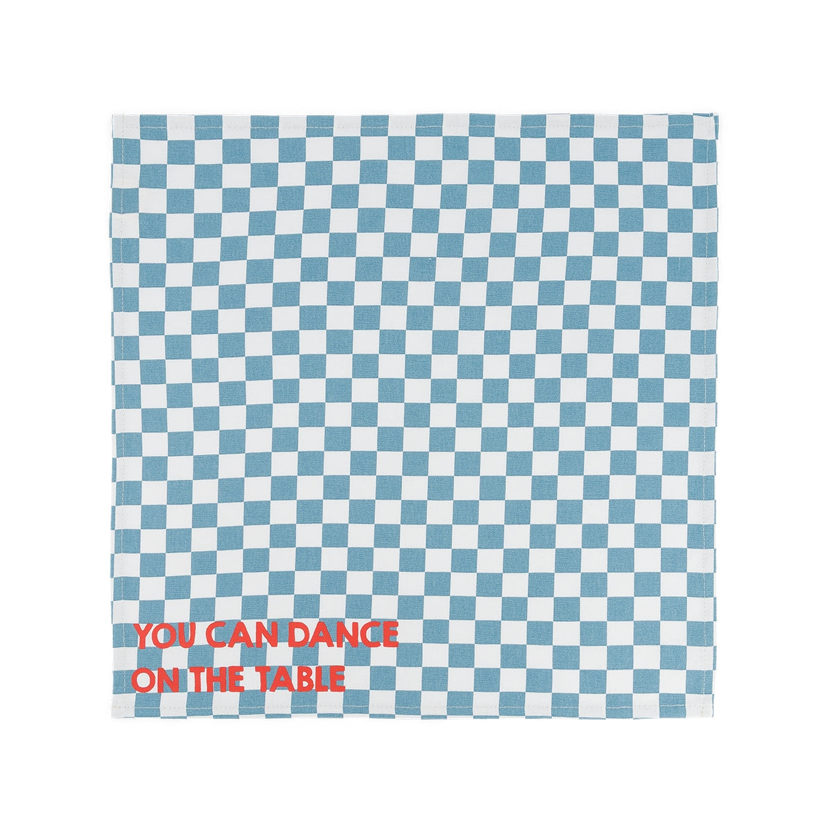 Lot de 2 serviettes JOSEPHINE - damier bleu