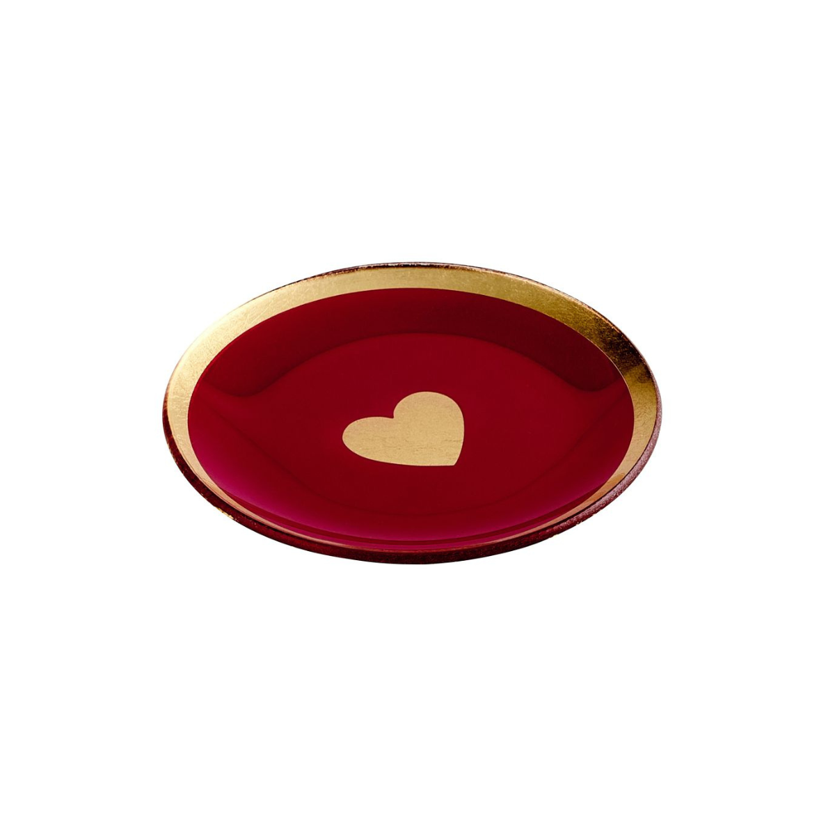 Vide-poche en verre burgundi - COEUR
