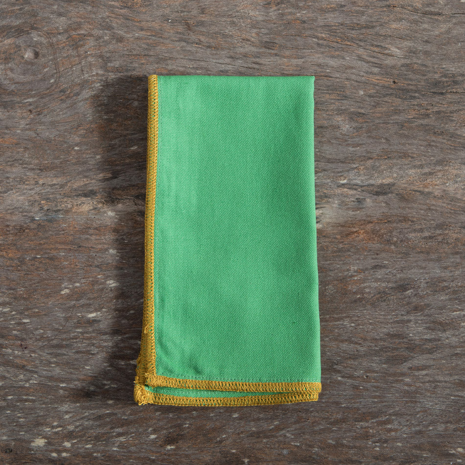 Lot de 2 serviettes à bord contrasté