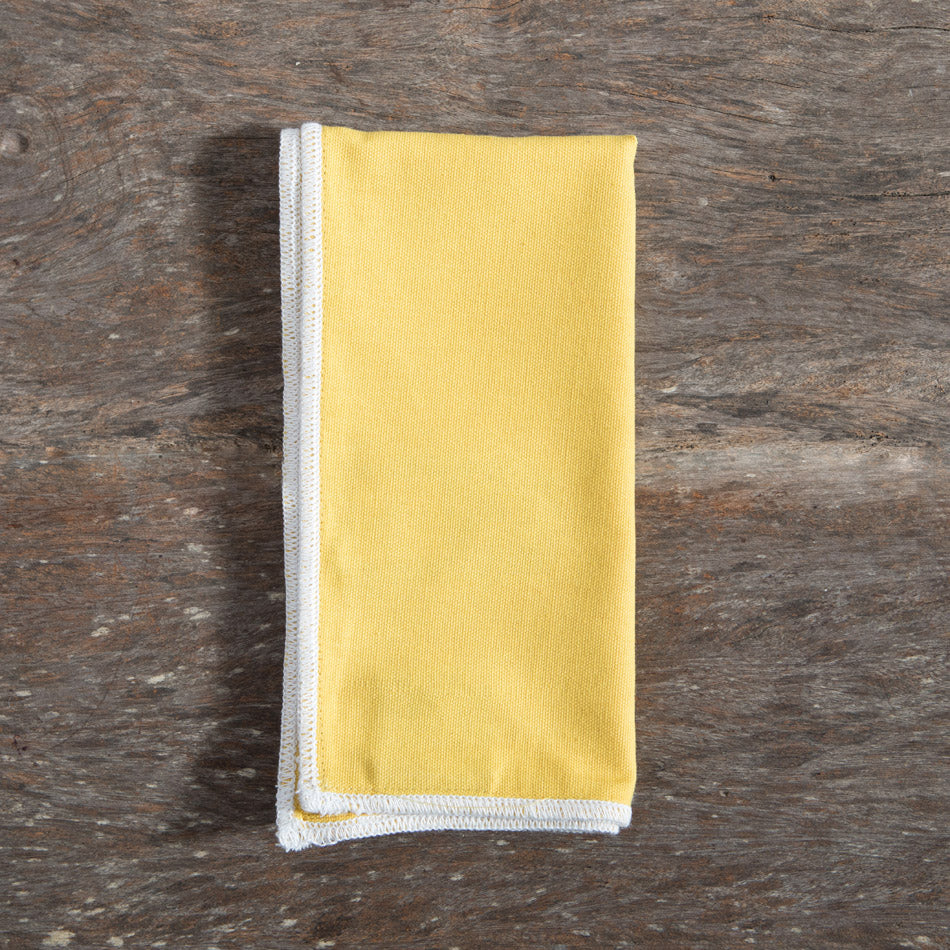 Lot de 2 serviettes à bord contrasté