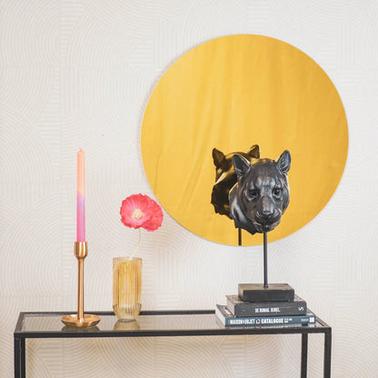 Miroir rond - Golden glass