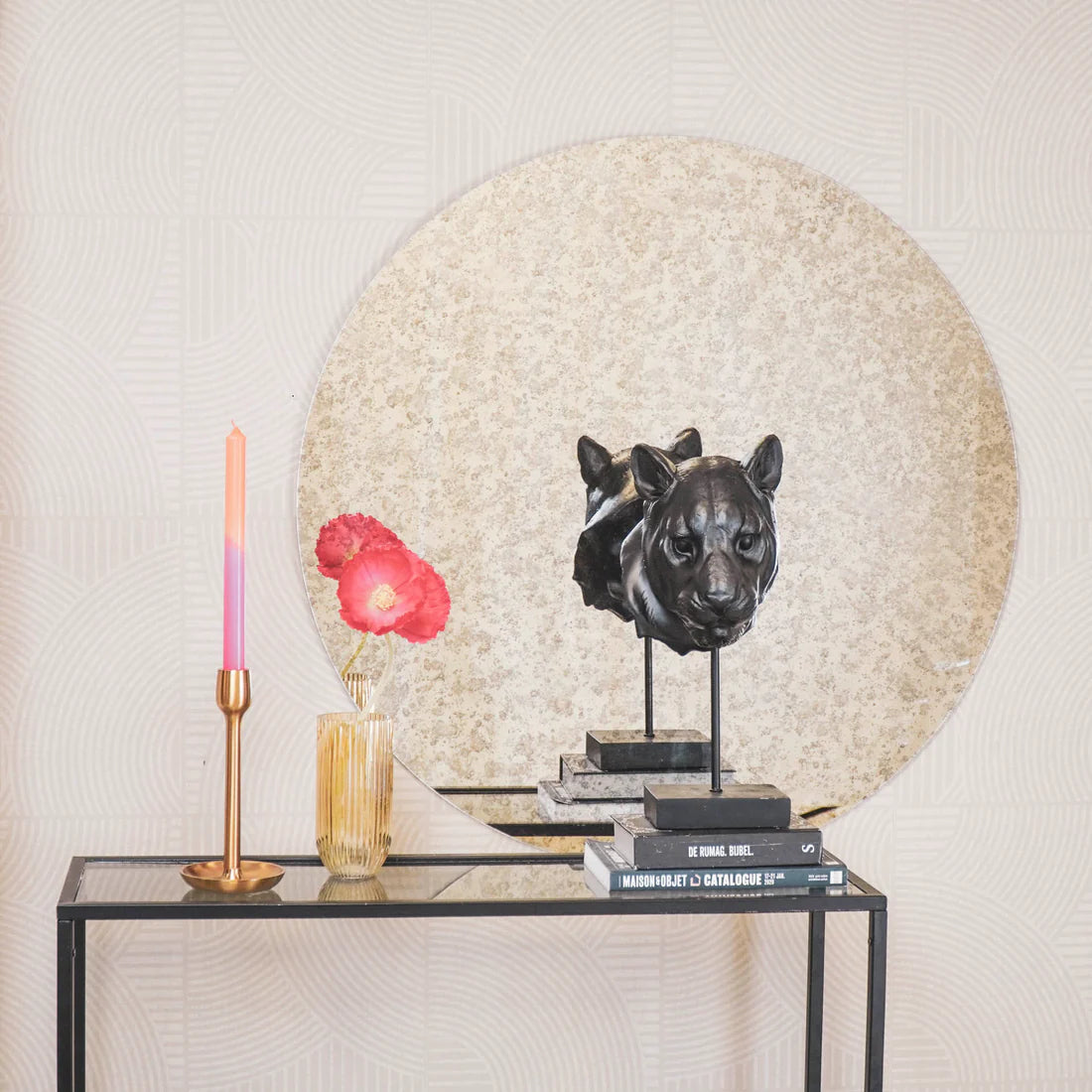 Miroir rond - SMOKEY Glass