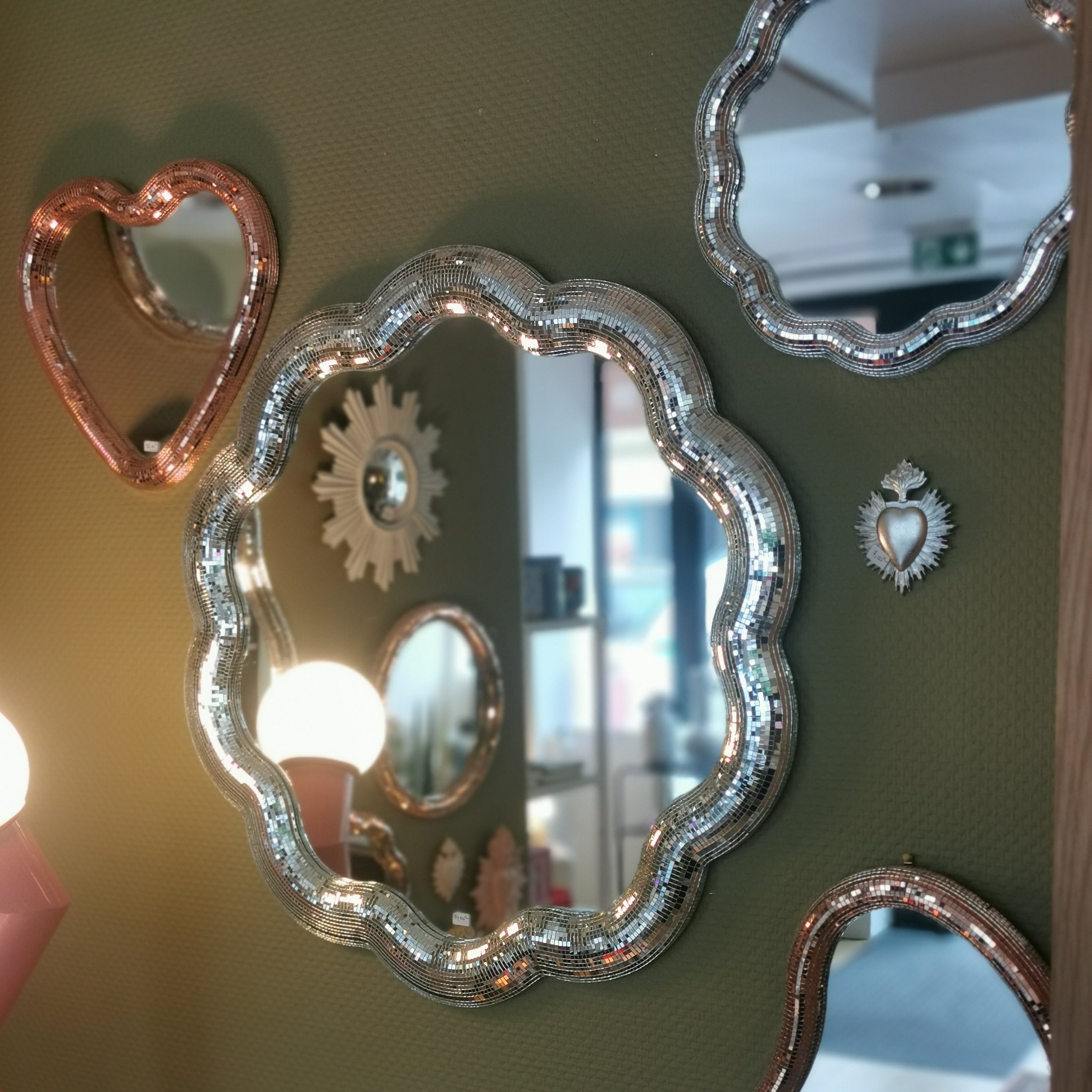 Miroir DISCO ondulé