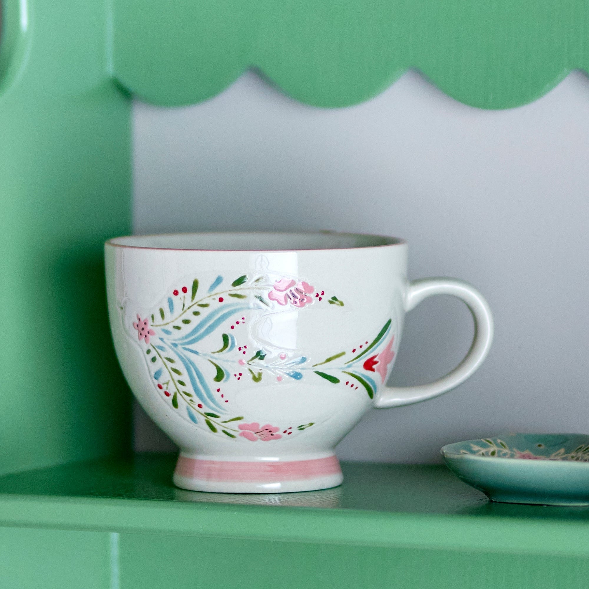 Set de 2 mugs ROSALYNDE - blanc