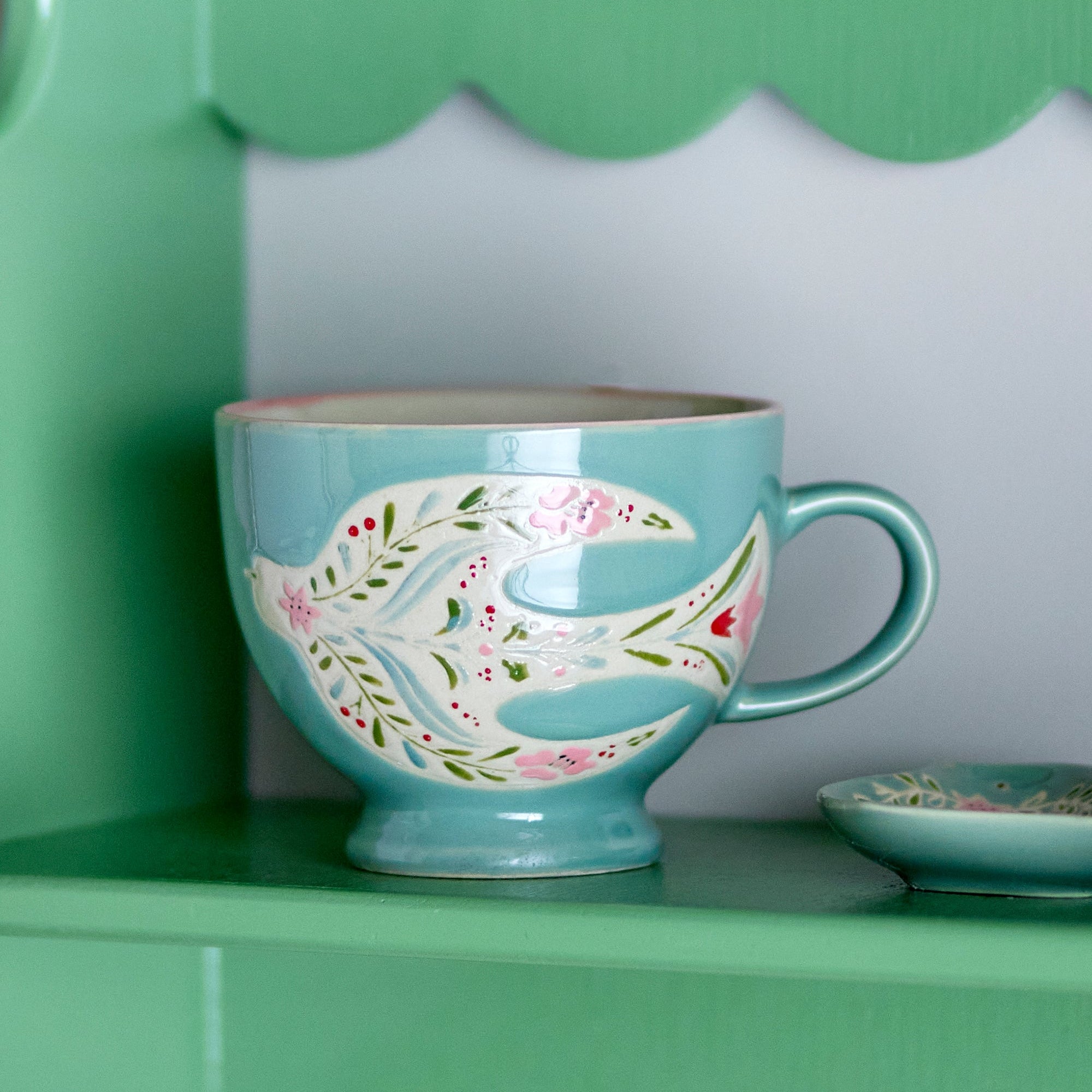 Set de 2 mugs ROSALYNDE - vert