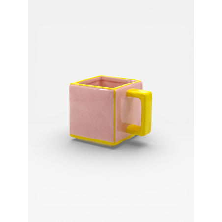Mug TILE - rose & jaune