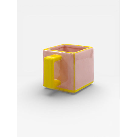 Mug TILE - rose & jaune