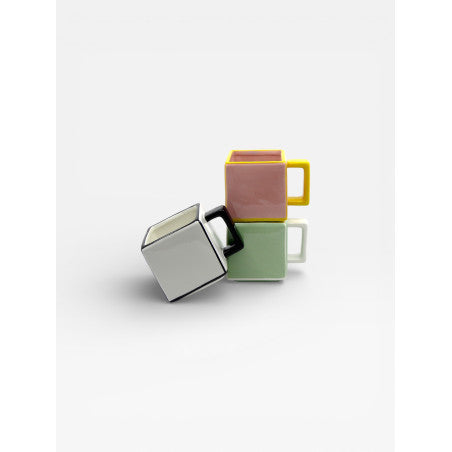 Mug TILE - vert & blanc