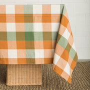 Nappe à carreaux, vert et ocre, 160x270 cm | Mahe homeware