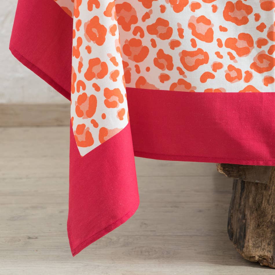 Nappe léopard rose