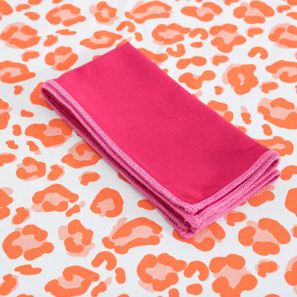 Lot de 2 serviettes à bord contrasté