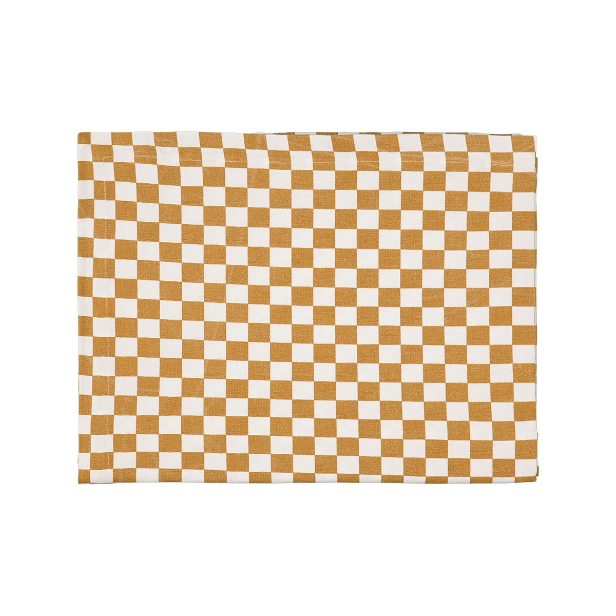 Nappe à damier ZOE - caramel