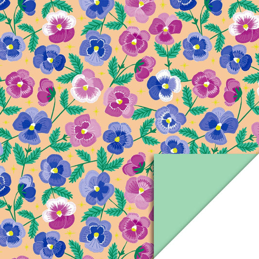 Rouleau papier cadeau - Fleurs