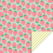 Rouleau papier cadeau - Fraises
