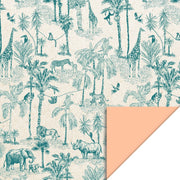 Rouleau papier cadeau - Vintage Jungle Green