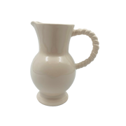 Pichet anse torsadée - sable
