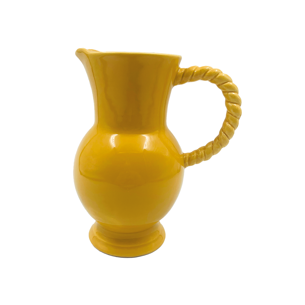 Pichet anse torsadée - safran