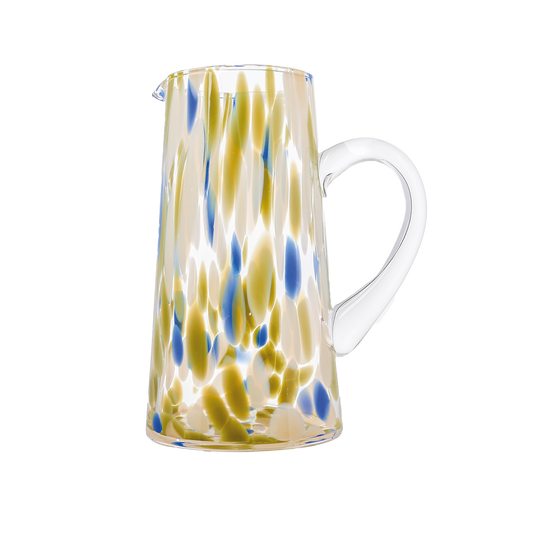 Pichet en verre moucheté