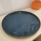Plateau rond métal - 35 cm | Les bleus & verts