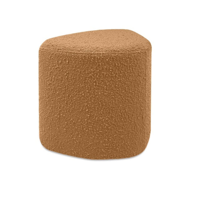 Pouf EVE en tissu bouclette caramel de la marque OPJET PARIS 