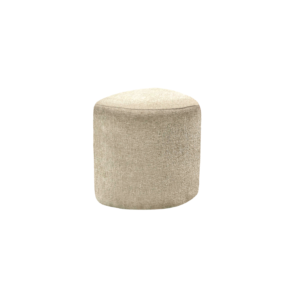 Pouf EVE tissu chenille - beige