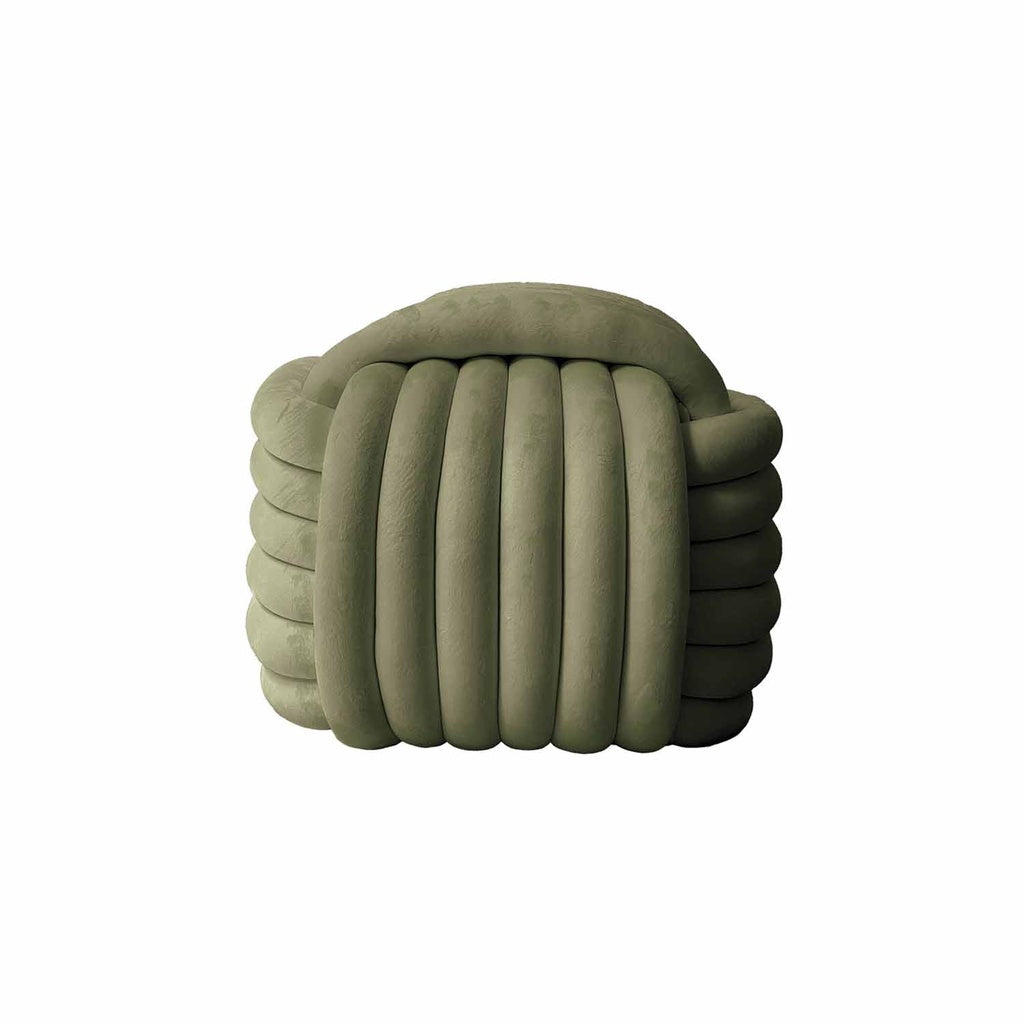 Pouf passementerie - vert