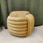 Pouf passementerie - sable
