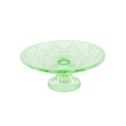 Cake plate en verre vert – Housevitamin – Ø22,5 cm pour gâteaux ou décoration