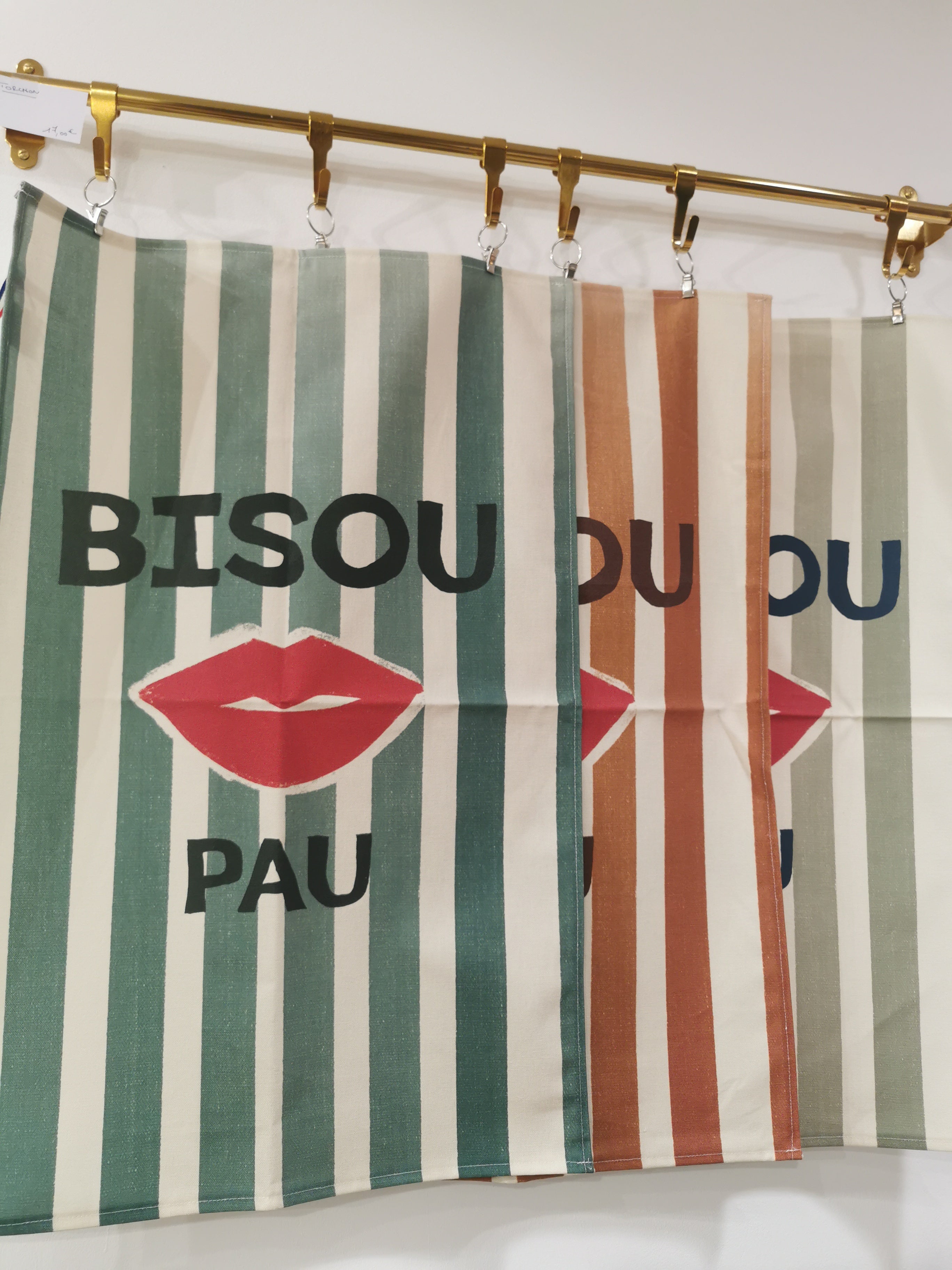 Torchon BISOU PAU - nouvelles couleurs