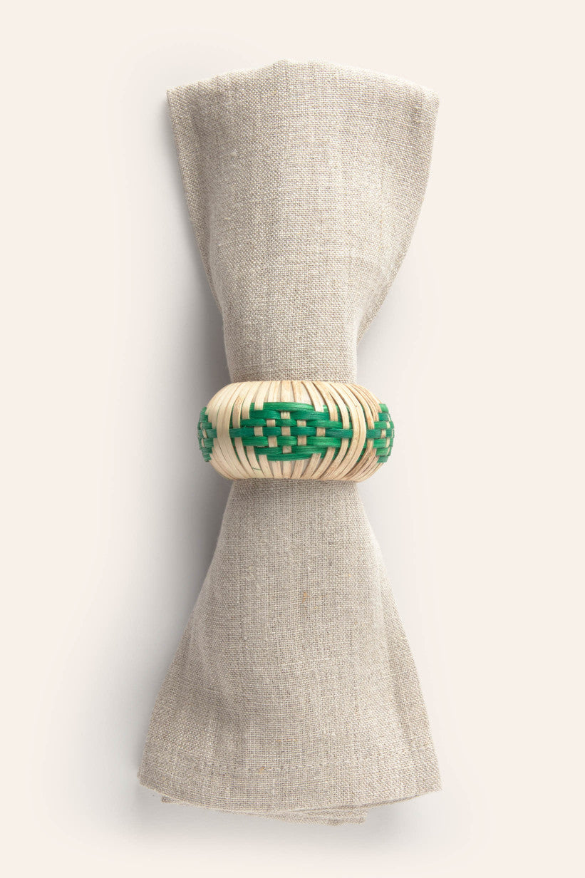 Rond de serviette KALE vert