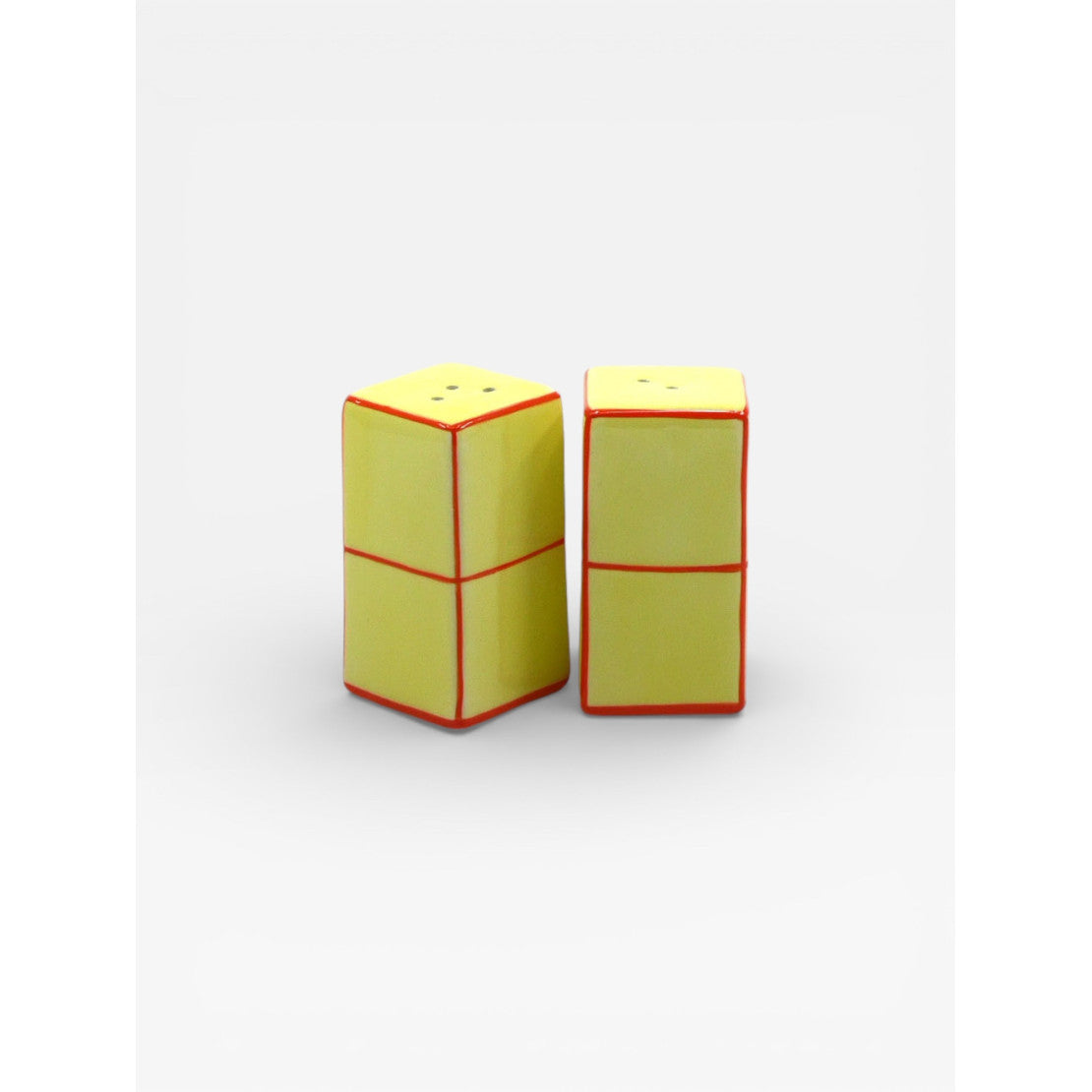 Salière & poivrière TILE - jaune & orange