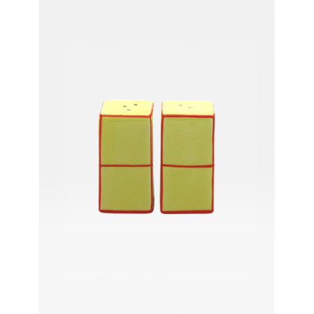 Salière & poivrière TILE - jaune & orange