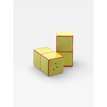 Salière & poivrière TILE - jaune & orange