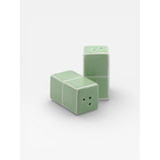Salière & poivrière TILE - vert & blanc