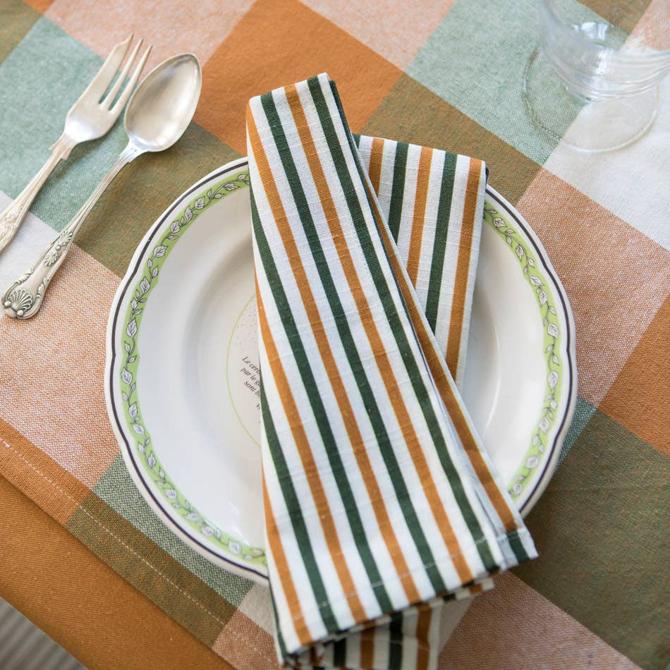 Lot de 2 serviettes - Ginger Stripe